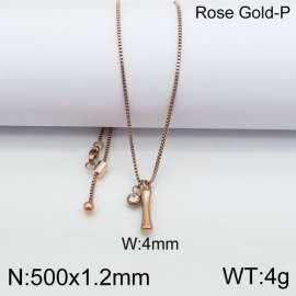 SS Rose Gold-Plating Necklace