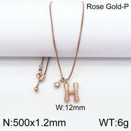 SS Rose Gold-Plating Necklace