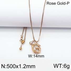 SS Rose Gold-Plating Necklace