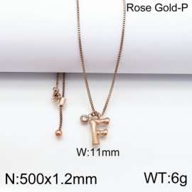 SS Rose Gold-Plating Necklace