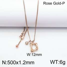 SS Rose Gold-Plating Necklace