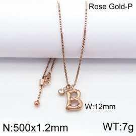 SS Rose Gold-Plating Necklace