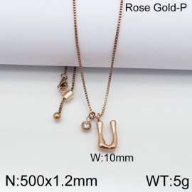 SS Rose Gold-Plating Necklace