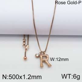 SS Rose Gold-Plating Necklace