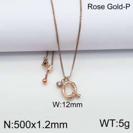 SS Rose Gold-Plating Necklace