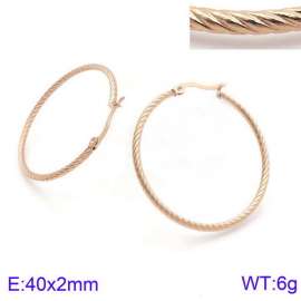 SS Rose Gold-Plating Earring