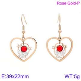 Stainless Steel Stone&Crystal Earring