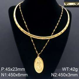 SS Gold-Plating Necklace