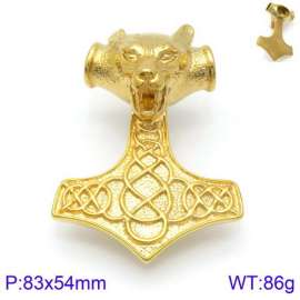 Stainless Steel Gold-plating Pendant
