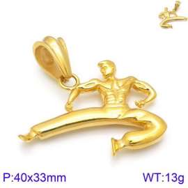 Stainless Steel Gold-plating Pendant