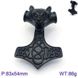 Stainless Steel Black-plating Pendant