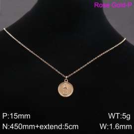 SS Rose Gold-Plating Necklace