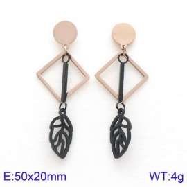 SS Rose Gold-Plating Earring