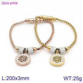 Stainless Steel Stone Bracelet