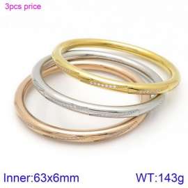 Stainless Steel Stone Bangle