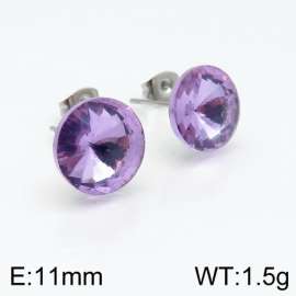 Stainless Steel Stone&Crystal Earring