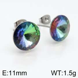 Stainless Steel Stone&Crystal Earring