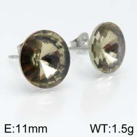 Stainless Steel Stone&Crystal Earring