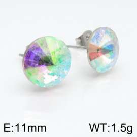 Stainless Steel Stone&Crystal Earring