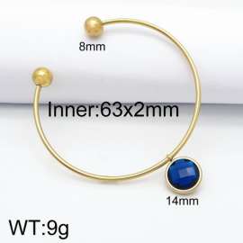Stainless Steel Stone Bangle