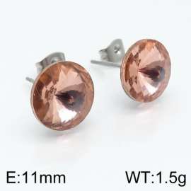 Stainless Steel Stone&Crystal Earring