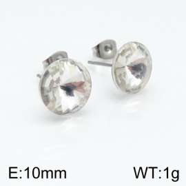 Stainless Steel Stone&Crystal Earring