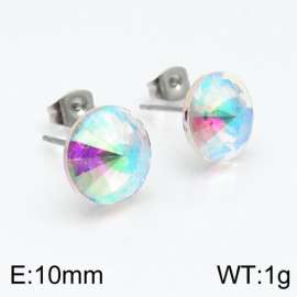 Stainless Steel Stone&Crystal Earring