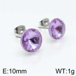 Stainless Steel Stone&Crystal Earring