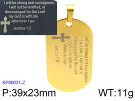 Stainless Steel Gold-plating Pendant