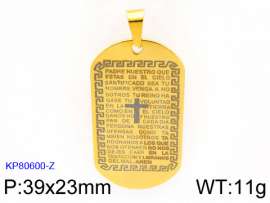 Stainless Steel Gold-plating Pendant