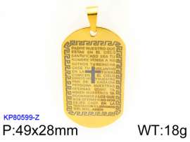 Stainless Steel Gold-plating Pendant