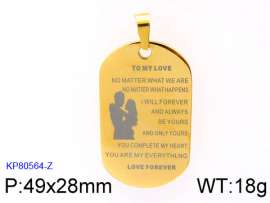 Stainless Steel Gold-plating Pendant