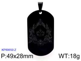 Stainless Steel Black-plating Pendant