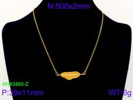 SS Gold-Plating Necklace