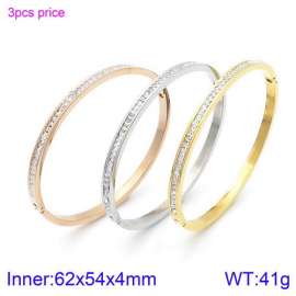 Stainless Steel Stone Bangle