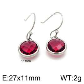 Stainless Steel Stone&Crystal Earring