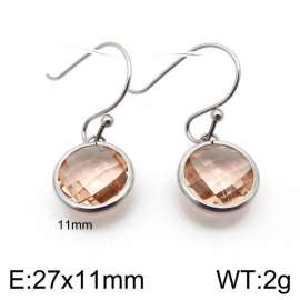 Stainless Steel Stone&Crystal Earring