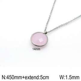 Stainless Steel Stone Necklace