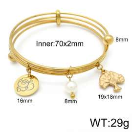 Stainless Steel Gold-plating Bangle