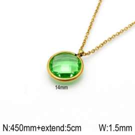 Stainless Steel Stone Necklace