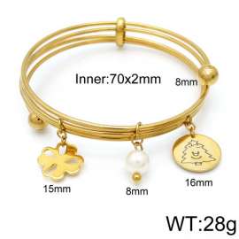 Stainless Steel Gold-plating Bangle