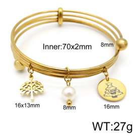 Stainless Steel Gold-plating Bangle