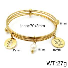 Stainless Steel Gold-plating Bangle