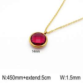 Stainless Steel Stone Necklace