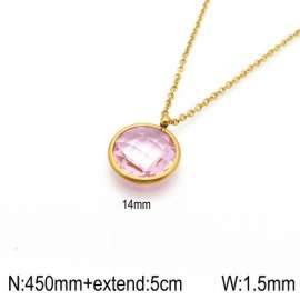 Stainless Steel Stone Necklace