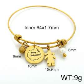 Stainless Steel Gold-plating Bangle