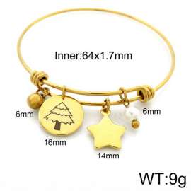 Stainless Steel Gold-plating Bangle