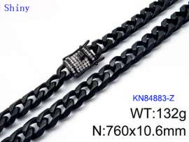 Stainless Steel Black-plating Necklace