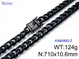 Stainless Steel Black-plating Necklace