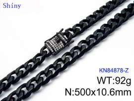 Stainless Steel Black-plating Necklace